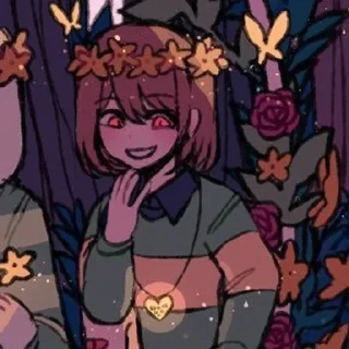 Sticker from Chara and Frisk