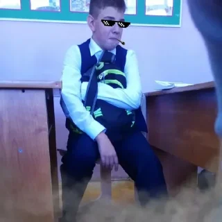 😎 emoji Яйцеголовый форевер Telegram sticker 14 of 78