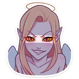 😋 emoji shy girl by @snmntzz1 Telegram sticker 11 of 33