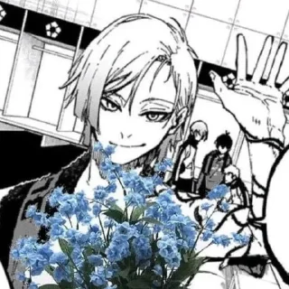 💐 emoji СТРАЗ (Блю лок убивает) Telegram sticker 6 of 73