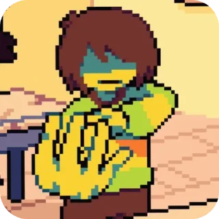 ❤ emoji ♥️KrisV2♥️ @UndertaleDeltaruneStickersArts Telegram sticker 7 of 75