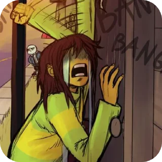 ❤ emoji ♥️KrisV2♥️ @UndertaleDeltaruneStickersArts Telegram sticker 6 of 75