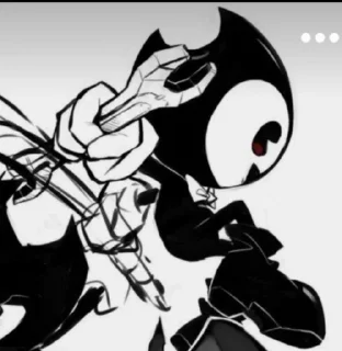 😶 emoji Bendy Telegram sticker 10 of 30