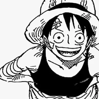 😃 emoji Luffy @anime_sticks Telegram sticker 18 of 30