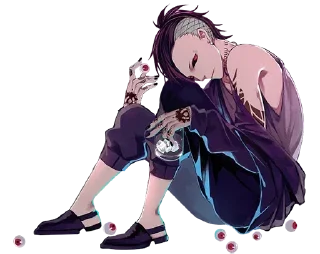 ❤️ emoji Токийский гуль @anime_Stickerr Telegram sticker 2 of 27
