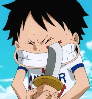 😭 emoji Luffy2 by@Loveyouluffy Telegram sticker 24 of 120