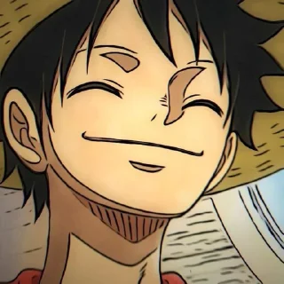 Sticker from LUFFY @GIFSHIGETSUSTICK