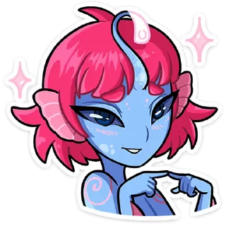 👉 emoji Лорелея от @tmemillik Telegram sticker 1 of 49