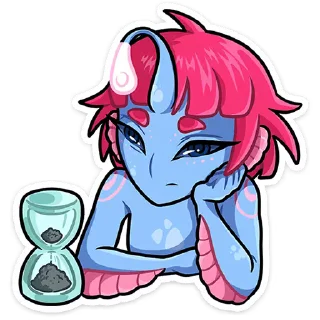 🤨 emoji Лорелея от @tmemillik Telegram sticker 16 of 49
