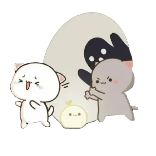 🗣 emoji all @mochipeachcats stickers, Halloween Telegram sticker 9 of 26