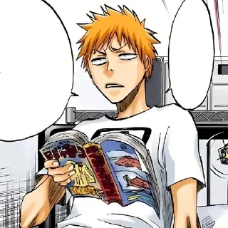 🙄 emoji Bleach colored manga @xkysluv Telegram sticker 7 of 40