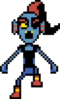 Sticker from Undyne by : : @stickers_undertale