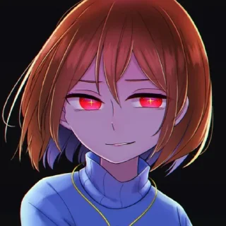 ❤️ emoji Frisk by : @stickers_undertale Telegram sticker 10 of 22