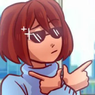 ❤️ emoji Frisk by : @stickers_undertale Telegram sticker 19 of 22