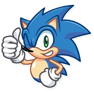 👍 emoji Sonic Telegram sticker 3 of 30