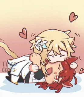 ❤️ emoji Diluc x Lumin by @aminira Telegram sticker 6 of 94