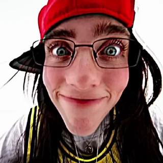 🤪 emoji Billie Eilish by @jele_lerun Telegram sticker 9 of 31