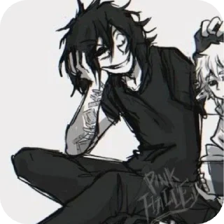 👍 emoji Jeff the killer `` @bl00d1Xe Telegram sticker 20 of 60