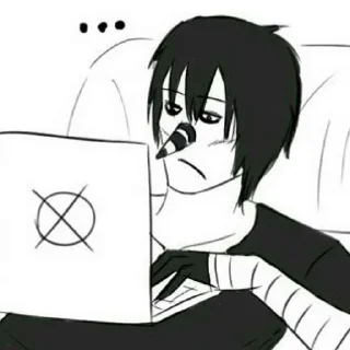 😐 emoji Hey Masky Telegram sticker 23 of 50