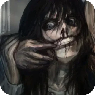 ❤ emoji Jeff the killer `` @bl00d1Xe Telegram sticker 13 of 60