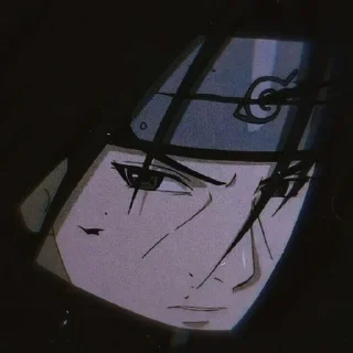 😒 emoji ..~Itachi is my crash~.. Telegram sticker 5 of 57