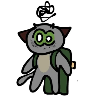 🌟 emoji Силли Кэт 🎸❤️‍🩹 Telegram sticker 7 of 12
