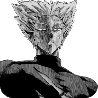 🤨 emoji garou. Telegram sticker 7 of 13