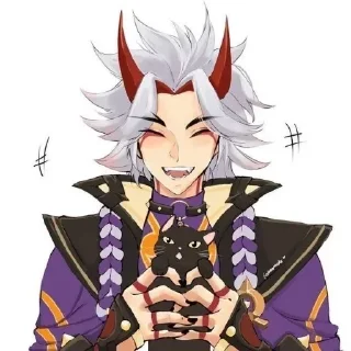 🍜 emoji Arataki Itto Telegram sticker 16 of 50