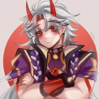 🍜 emoji Arataki Itto Telegram sticker 19 of 50