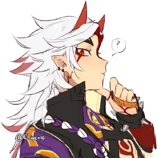 🍜 emoji Arataki Itto Telegram sticker 15 of 50