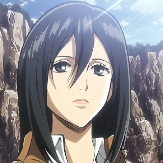 🌟 emoji MIKASA @STICKERSVL Telegram sticker 13 of 45