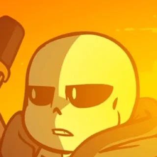 🖤 emoji |•Sans| •by Tobe fox| •Undertale Telegram sticker 9 of 22