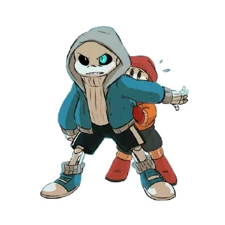👊 emoji Sans Undertale Telegram sticker 19 of 35