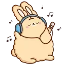 🎼 emoji Кролик Супчик :: @stickroom Telegram sticker 11 of 48