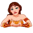 🤷‍♀️ emoji Warrior Queen Telegram sticker 15 of 35