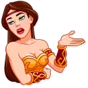 🙄 emoji Warrior Queen Telegram sticker 17 of 35