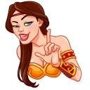 ☝️ emoji Warrior Queen Telegram sticker 9 of 35
