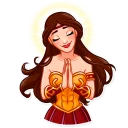 🙏 emoji Warrior Queen Telegram sticker 22 of 35