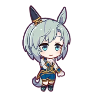 🌒 emoji Seiun Sky 🐟 | Umamusume | @esolla Telegram sticker 11 of 50