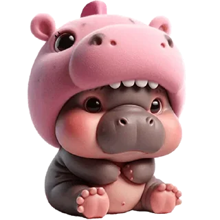 😏 emoji Бегемотики: @Pea4_stickerbot Telegram sticker 15 of 32