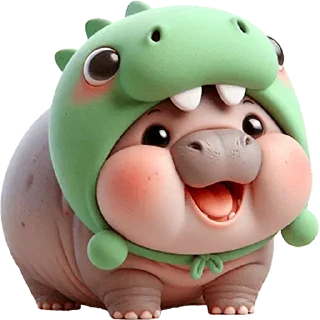 😀 emoji Бегемотики: @Pea4_stickerbot Telegram sticker 22 of 32