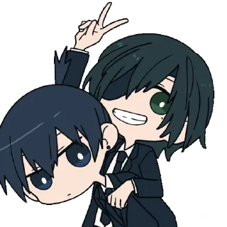 🕸 emoji человек-бензопила. @poisononastick Telegram sticker 18 of 19