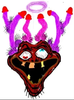 😈 emoji ахуеть мега хуйфейсы Telegram sticker 10 of 19