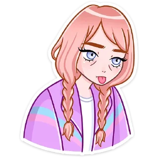 😛 emoji Эмили :: @stickroom Telegram sticker 14 of 48