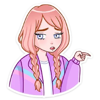 🤨 emoji Эмили :: @stickroom Telegram sticker 18 of 48