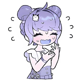 😁 emoji Ленивая-тян @Nyasticks Telegram sticker 5 of 29