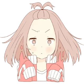 😨 emoji Ленивая тян @nyasticks Telegram sticker 8 of 26