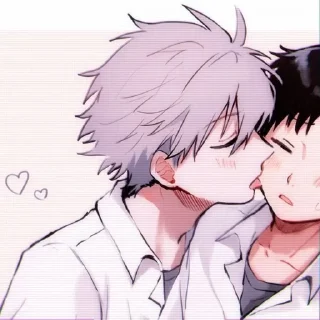 💖 emoji Каору и Синдзи 💕 Telegram sticker 19 of 81