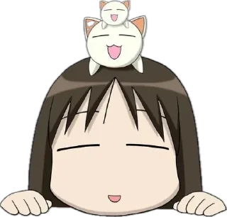 🐈 emoji Azumanga! Telegram sticker 16 of 78