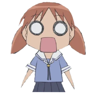 😱 emoji Azumanga Daioh by @Gronald Telegram sticker 11 of 101